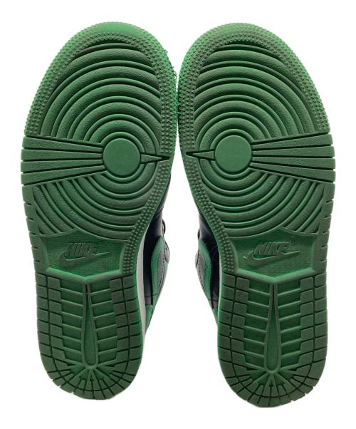 NIKE（ナイキ）NIKE (ナイキ) GIRLS AIR JORDAN 1 LOW GS ブラック×グリーン サイズ:24cmの古着・服飾アイテム