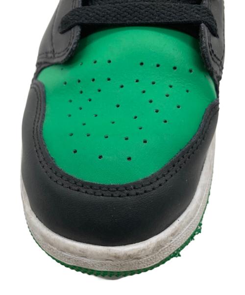NIKE（ナイキ）NIKE (ナイキ) GIRLS AIR JORDAN 1 LOW GS ブラック×グリーン サイズ:24cmの古着・服飾アイテム