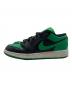 NIKE (ナイキ) GIRLS AIR JORDAN 1 LOW GS ブラック×グリーン サイズ:24cm：3500円