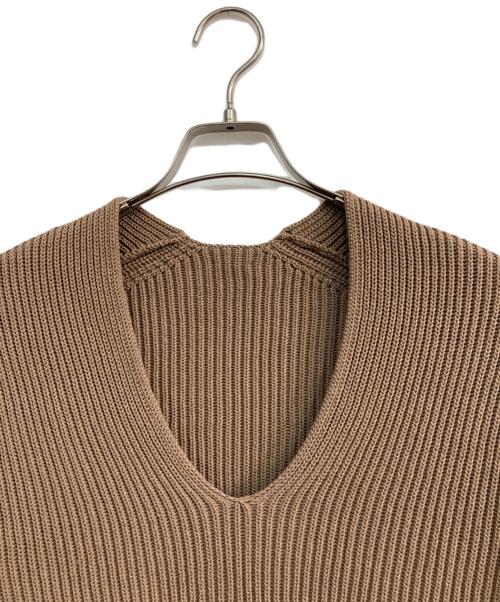 MUSE de Deuxieme Classe（ミューズ ドゥーズィエム クラス）MUSE de Deuxieme Classe (ミューズ ドゥーズィエム クラス) MALU アゼ Vニット　18080500401010 ベージュ サイズ:-の古着・服飾アイテム