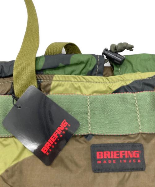 BRIEFING（ブリーフィング）BRIEFING (ブリーフィング) PACKABLE TOTE Woodland Camo　USA製　BRF266219 グリーン サイズ:-の古着・服飾アイテム