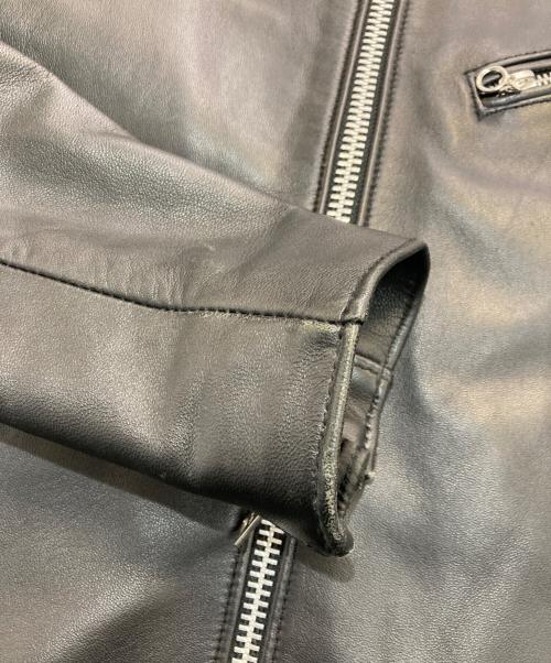 JACKROSE（ジャックローズ）JACKROSE (ジャックローズ) ラムレザーシングルライダースジャケット　254703J ブラック サイズ:4の古着・服飾アイテム