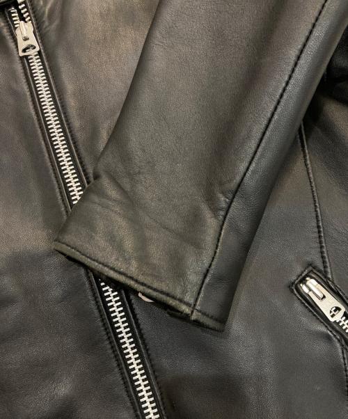 JACKROSE（ジャックローズ）JACKROSE (ジャックローズ) ラムレザーシングルライダースジャケット　254703J ブラック サイズ:4の古着・服飾アイテム