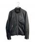 JACKROSE（ジャックローズ）の古着「ラムレザーシングルライダースジャケット　254703J」｜ブラック