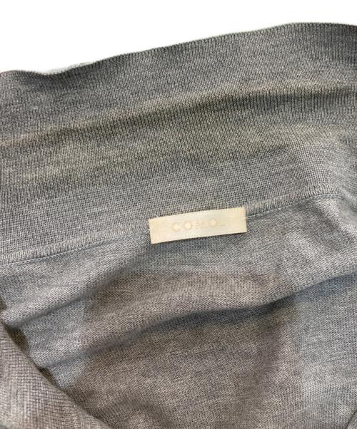 COMOLI（コモリ）COMOLI (コモリ) 21Gコットン襟付きカーディガン K01-06002 グレー サイズ:34の古着・服飾アイテム