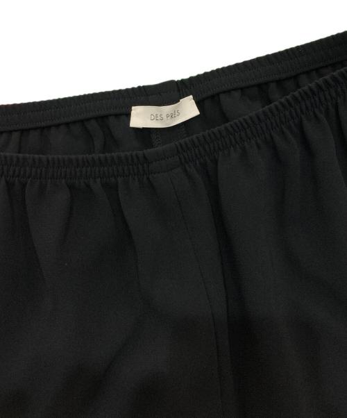 DES PRES（デ プレ）DES PRES (デ プレ) ライトダブルクロス リラックスパンツ　22-04-34-04108 ブラック サイズ:36の古着・服飾アイテム
