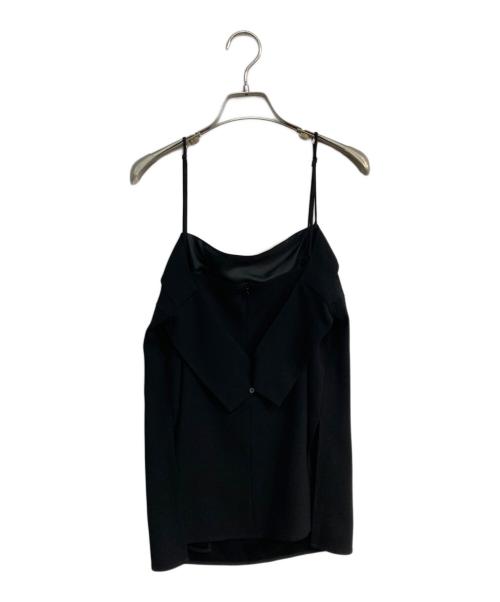 BACCA（バッカ）BACCA (バッカ) ジョーゼットサテン キャミソールビスチェ　35-01-44-01006 ブラック サイズ:36の古着・服飾アイテム
