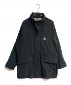 Burberry'sバーバリーズ）の古着「オールドジップアップコート　BBN34-103-09」｜ブラック