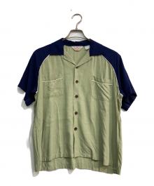 STYLE EYES（スタイルアイズ）の古着「ボーリングシャツ」｜ネイビー×グリーン