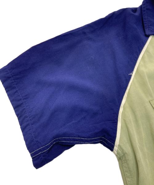 STYLE EYES（スタイルアイズ）STYLE EYES (スタイルアイズ) ボーリングシャツ ネイビー×グリーン サイズ:15-15 1/2の古着・服飾アイテム