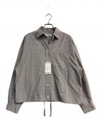 JOURNAL STANDARD relumeジャーナルスタンダード レリューム）の古着「オーガニックコットンチェックドロストシャツ　24050462101030」｜グレー