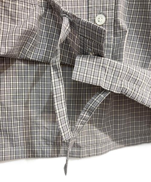 JOURNAL STANDARD relume（ジャーナルスタンダード レリューム）JOURNAL STANDARD relume (ジャーナルスタンダード レリューム) オーガニックコットンチェックドロストシャツ　24050462101030 グレー サイズ:Free 未使用品の古着・服飾アイテム