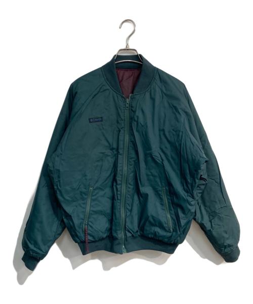 Columbia（コロンビア）Columbia (コロンビア) リバーシブルナイロンジャケット 90‘s グリーン×ボルドー サイズ:Mの古着・服飾アイテム