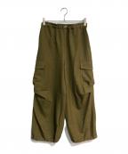 OSMOSIS loafオズモーシスロフ）の古着「ドロストヘムカーゴパンツ　796006-585P」｜ブラウン