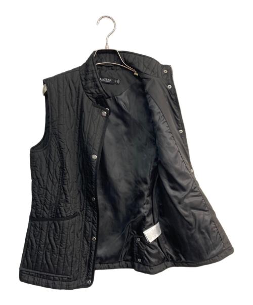 LAUREN RALPH LAUREN（ローレンラルフローレン）LAUREN RALPH LAUREN (ローレンラルフローレン) キルティングベスト ブラック サイズ:Sの古着・服飾アイテム