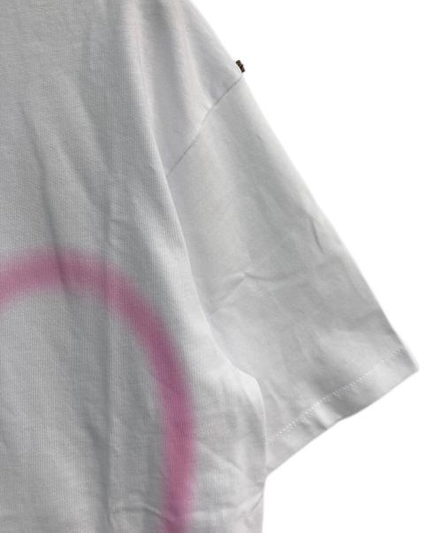 SPORT MAX（スポーツマックス）SPORT MAX (スポーツマックス) ハートプリントTシャツ　2412971051600013 ホワイト×ピンク サイズ:S 未使用品の古着・服飾アイテム