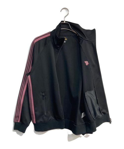 Needles（ニードルズ）Needles (ニードルズ) Track Jacket Poly Smooth　LQ227 ブラック×ピンク サイズ:Mの古着・服飾アイテム