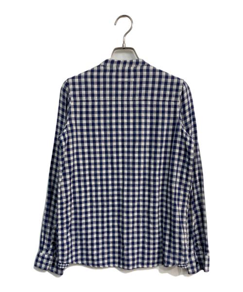 STELLA McCARTNEY（ステラマッカートニー）STELLA McCARTNEY (ステラマッカートニー) ギンガムチェックシャツ　306817SYK24-1　 ホワイト×ネイビー サイズ:14の古着・服飾アイテム