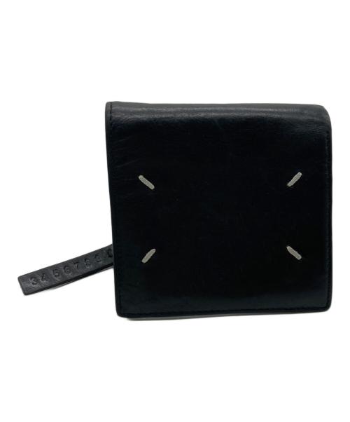 Maison Margiela（メゾンマルジェラ）Maison Margiela (メゾンマルジェラ) フォールデッドレザーウォレット ブラックの古着・服飾アイテム
