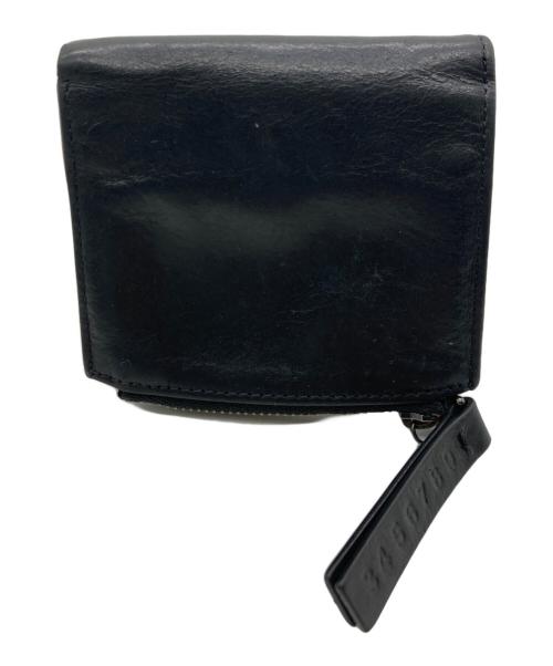 Maison Margiela（メゾンマルジェラ）Maison Margiela (メゾンマルジェラ) フォールデッドレザーウォレット ブラックの古着・服飾アイテム