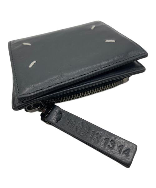 Maison Margiela（メゾンマルジェラ）Maison Margiela (メゾンマルジェラ) フォールデッドレザーウォレット ブラックの古着・服飾アイテム