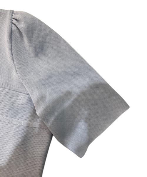 M Maglie le cassetto（エム マーリエ ル カセット）M Maglie le cassetto (エム マーリエ ル カセット) ヨーク切替えニットワンピース スカイブルー サイズ:13の古着・服飾アイテム