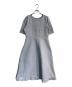 M Maglie le cassetto（エム マーリエ ル カセット）の古着「ヨーク切替えニットワンピース」｜スカイブルー