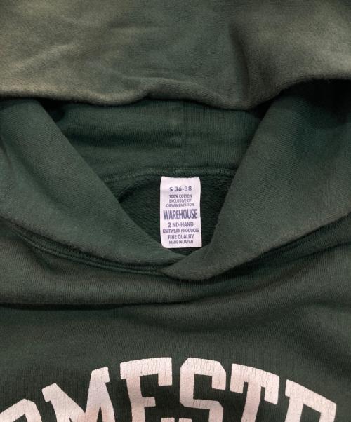 WAREHOUSE（ウエアハウス）WAREHOUSE (ウエアハウス) プルオーバーパーカー グリーン サイズ:Sの古着・服飾アイテム