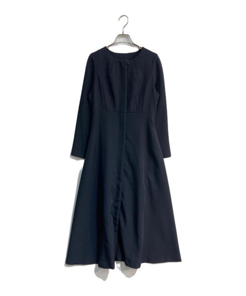 RUIRUE BOUTIQUE（ルイルエブティック）RUIRUE BOUTIQUE (ルイルエブティック) フィット＆フレアロングワンピースドレス ネイビー サイズ:M 未使用品の古着・服飾アイテム