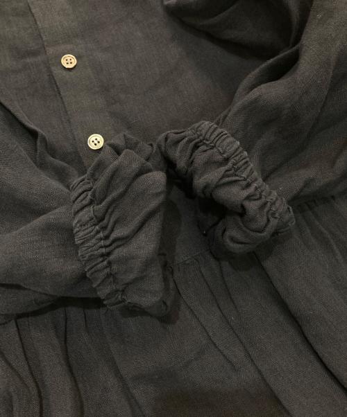 23区（ニジュウサンク）23区 (ニジュウサンク) LIBECOティアード チュニック ブラウス ネイビー サイズ:38の古着・服飾アイテム