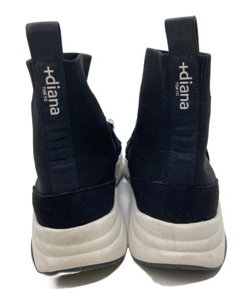 DIANA（ダイアナ）DIANA (ダイアナ) クリスタルバックルスニーカー ブラック サイズ:24の古着・服飾アイテム