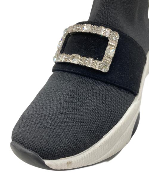 DIANA（ダイアナ）DIANA (ダイアナ) クリスタルバックルスニーカー ブラック サイズ:24の古着・服飾アイテム