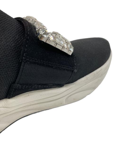 DIANA（ダイアナ）DIANA (ダイアナ) クリスタルバックルスニーカー ブラック サイズ:24の古着・服飾アイテム