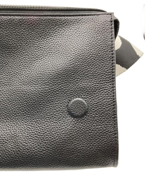 ear PAPILLONNER（イアパピヨネ）ear PAPILLONNER (イアパピヨネ) 柄ワイドテープショルダーバッグ ブラックの古着・服飾アイテム