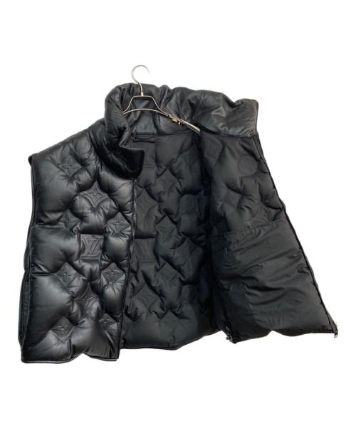 LOUIS VUITTON（ルイ ヴィトン）LOUIS VUITTON (ルイ ヴィトン) モノグラム ボーイフッドパファジレ レザーダウンベスト　19AW　HHL84WREY ブラック サイズ:Mの古着・服飾アイテム