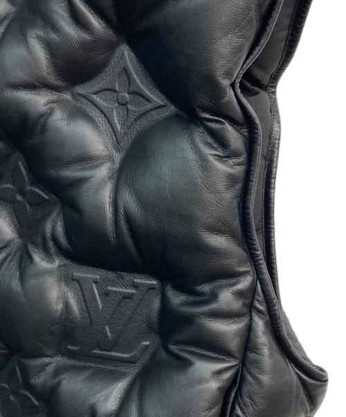 LOUIS VUITTON（ルイ ヴィトン）LOUIS VUITTON (ルイ ヴィトン) モノグラム ボーイフッドパファジレ レザーダウンベスト　19AW　HHL84WREY ブラック サイズ:Mの古着・服飾アイテム