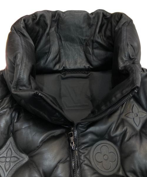 LOUIS VUITTON（ルイ ヴィトン）LOUIS VUITTON (ルイ ヴィトン) モノグラム ボーイフッドパファジレ レザーダウンベスト　19AW　HHL84WREY ブラック サイズ:Mの古着・服飾アイテム
