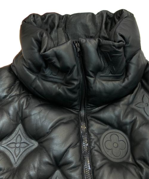 LOUIS VUITTON（ルイ ヴィトン）LOUIS VUITTON (ルイ ヴィトン) モノグラム ボーイフッドパファジレ レザーダウンベスト　19AW　HHL84WREY ブラック サイズ:Mの古着・服飾アイテム