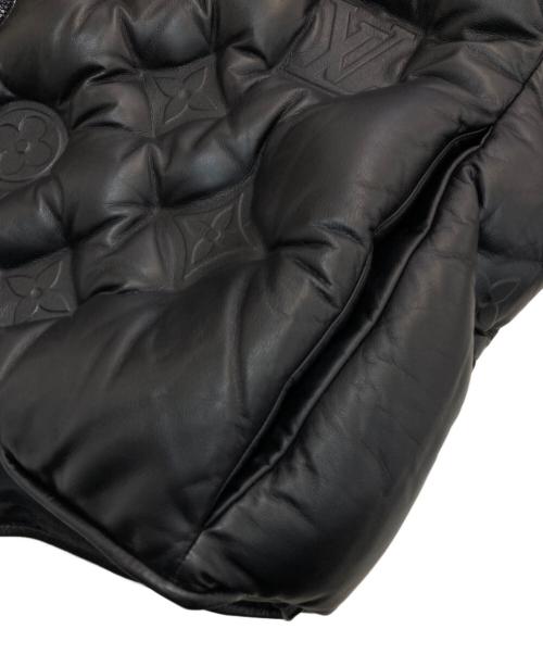 LOUIS VUITTON（ルイ ヴィトン）LOUIS VUITTON (ルイ ヴィトン) モノグラム ボーイフッドパファジレ レザーダウンベスト　19AW　HHL84WREY ブラック サイズ:Mの古着・服飾アイテム