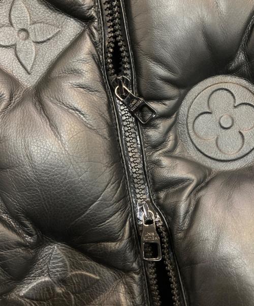 LOUIS VUITTON（ルイ ヴィトン）LOUIS VUITTON (ルイ ヴィトン) モノグラム ボーイフッドパファジレ レザーダウンベスト　19AW　HHL84WREY ブラック サイズ:Mの古着・服飾アイテム