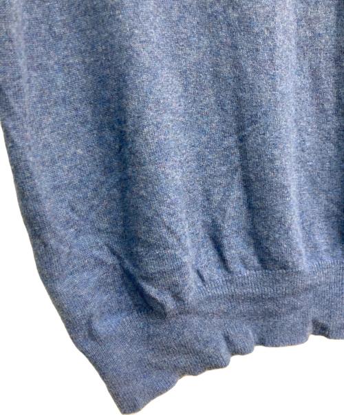 POLO RALPH LAUREN（ポロ・ラルフローレン）POLO RALPH LAUREN (ポロ・ラルフローレン) Vネックニット ブルー サイズ:Lの古着・服飾アイテム