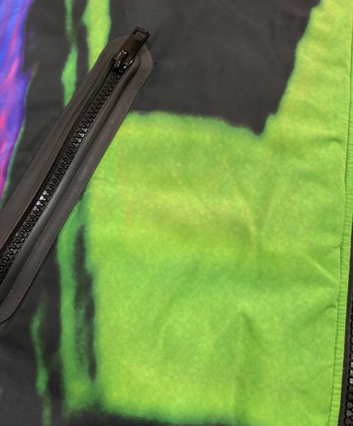 DIESEL（ディーゼル）DIESEL (ディーゼル) PADDED HOODED JACKET　A00705-W-ON-AOP-0EBAK ブルー×グリーン サイズ:Lの古着・服飾アイテム