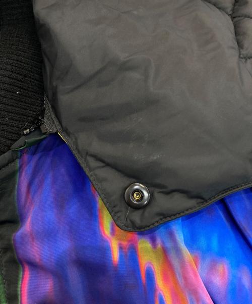 DIESEL（ディーゼル）DIESEL (ディーゼル) PADDED HOODED JACKET　A00705-W-ON-AOP-0EBAK ブルー×グリーン サイズ:Lの古着・服飾アイテム