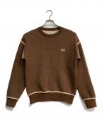 ADER errorアーダーエラー）の古着「クルーネックニット」｜ブラウン