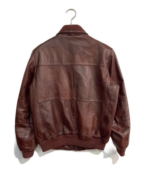 C&A（シーアンドエー）C&A (シーアンドエー) カウレザージャケット ボルドー サイズ:50の古着・服飾アイテム
