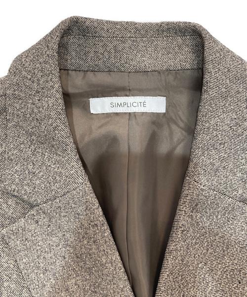 SIMPLICITE（シンプリシテ）simplicite (シンプリシテ) ジレ+2タックパンツセット　24030700810040 グレー サイズ:Freeの古着・服飾アイテム