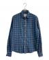 Frank&Eileen（フランクアンドアイリーン）の古着「LUKEチェックシャツ  USA製　2620700098」｜ネイビー×ブルー