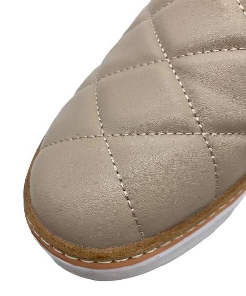 LANVIN COLLECTION（ランバンコレクション）LANVIN COLLECTION (ランバンコレクション) キルティングスリッポンスニーカー ベージュ サイズ:24.5cmの古着・服飾アイテム