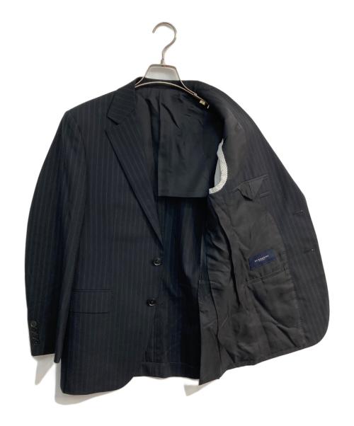 BURBERRY LONDON（バーバリーロンドン）BURBERRY LONDON (バーバリーロンドン) 2Bストライプスーツセットアップ　BBD35-620-09 ブラック サイズ:36Rの古着・服飾アイテム