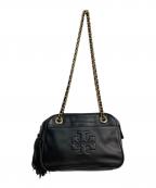 TORY BURCHトリーバーチ）の古着「チェーンショルダーバッグ」｜ブラック